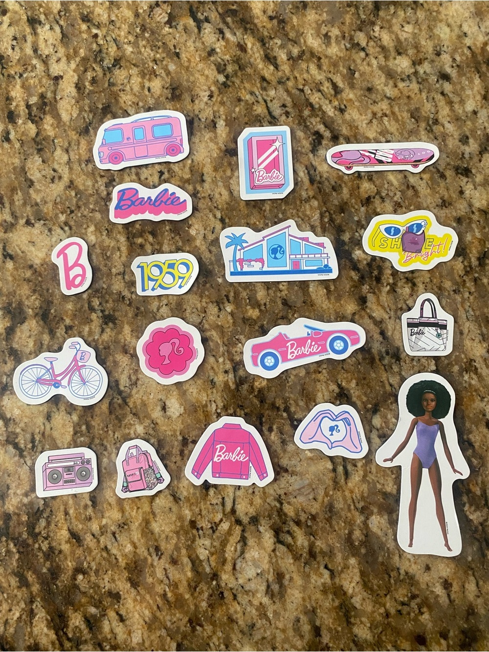 Barbie fridge magnets